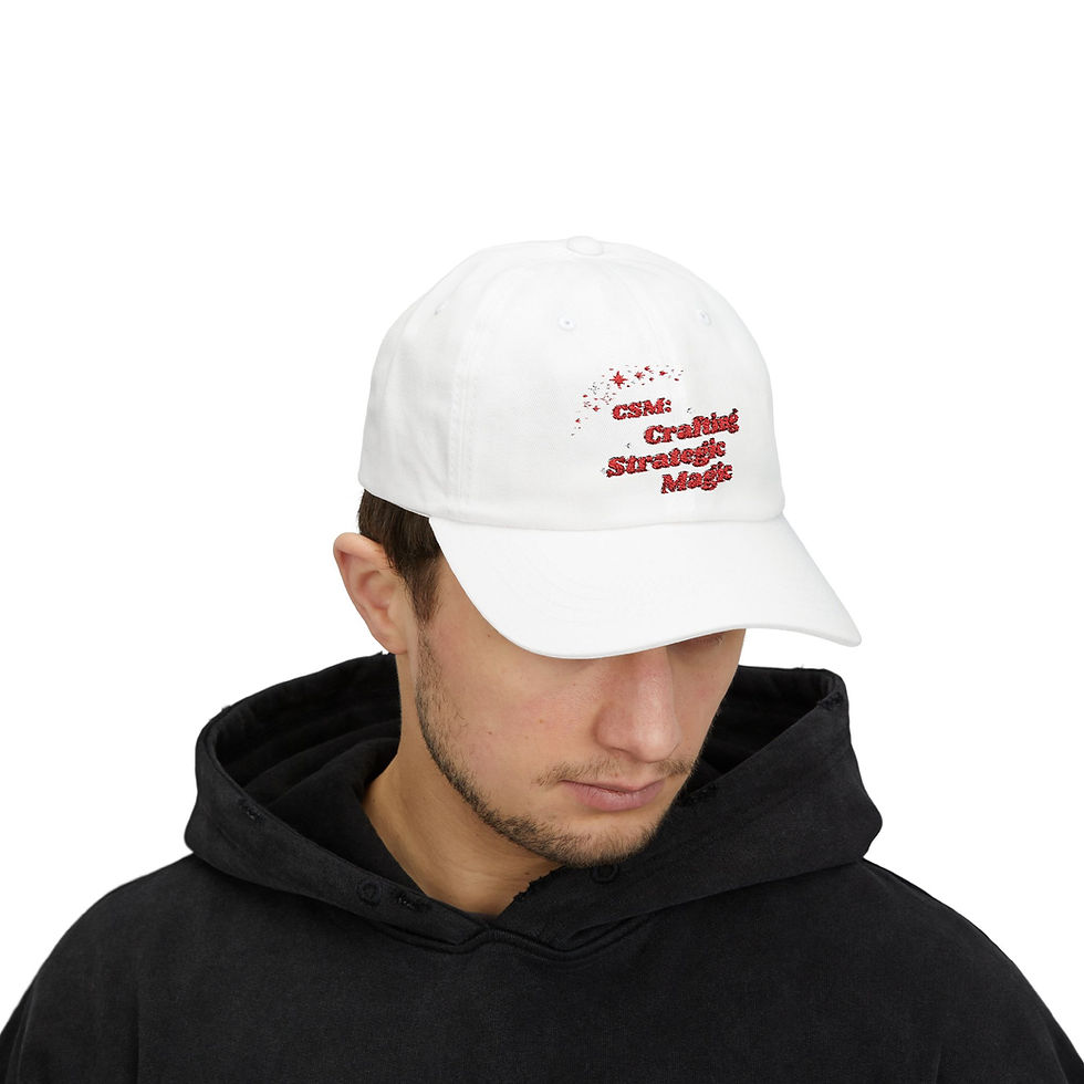 Thumbnail: CSM "Crafting Strategic Magic" Cap - Casual Style Hat for Everyday Wear