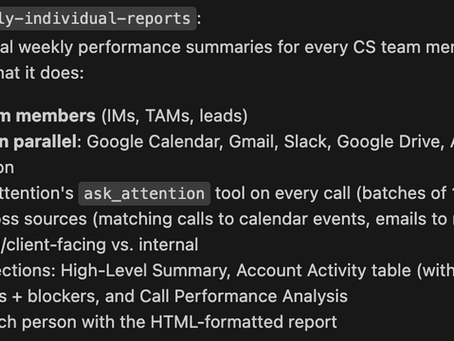 I automated my entire customer success team's weekly coaching. Here's the exact Claude prompt