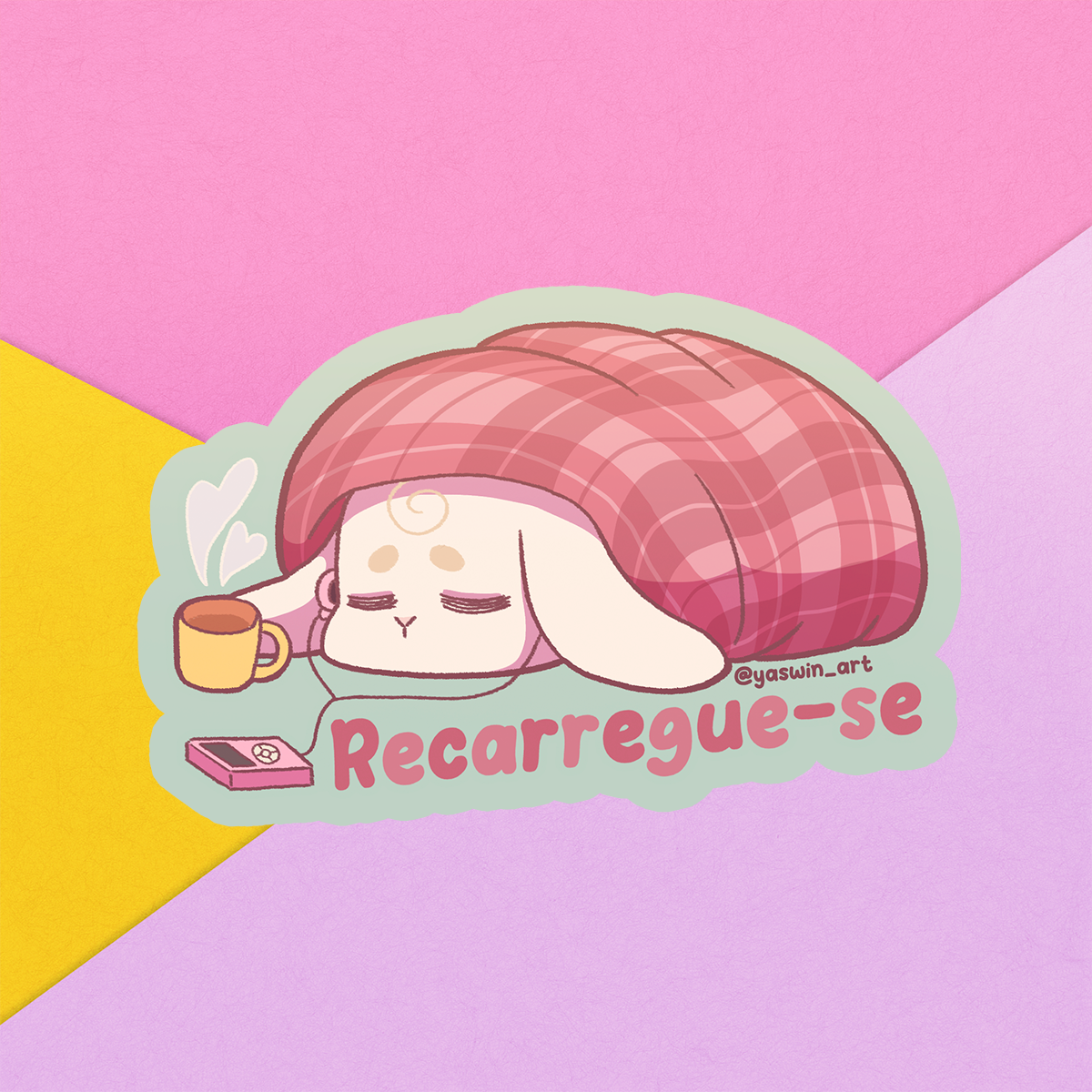 Adesivo glitter  - Recarregue-se