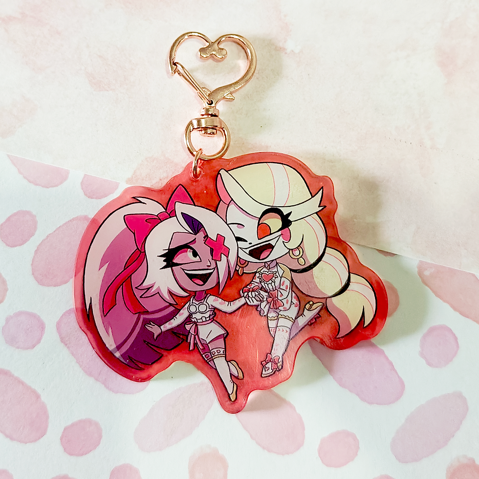 Miniatura: Chaveiros - Hazbin Hotel Valentine's Day