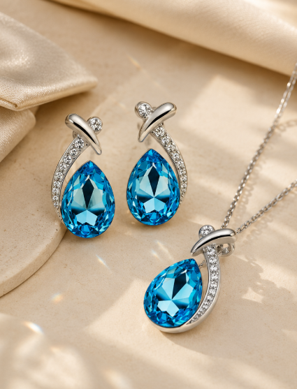 Elegant Crystal Zircon Jewelry