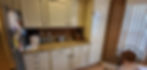 Antique White Kitchen Cabinets With Pin Striping