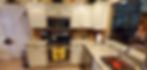 Antique White Kitchen Cabinets With Pin Striping
