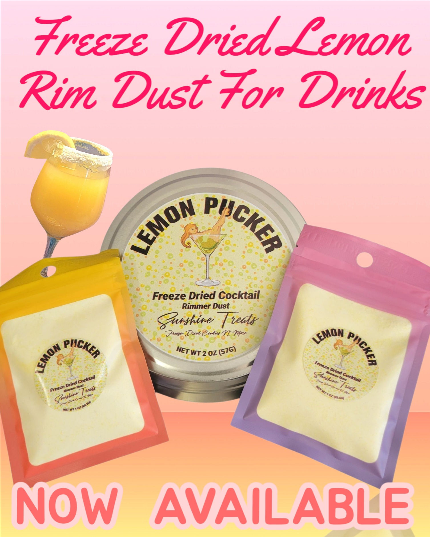 Lemon Pucker Cocktail Rimming Dust