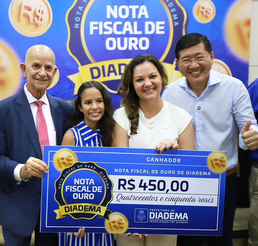 Nota Fiscal de Ouro de Diadema realiza mais uma premiação nesta terça (4/8)