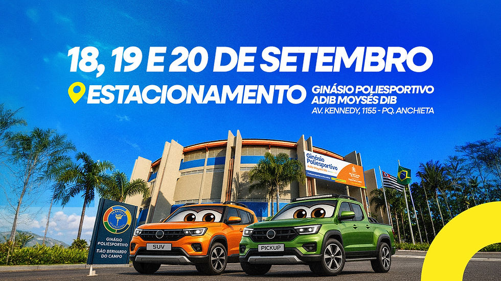 SÃO BERNARDO REALIZA, DE 18 A 20 DE SETEMBRO, 1º FEIRÃO DO AUTOMÓVEL