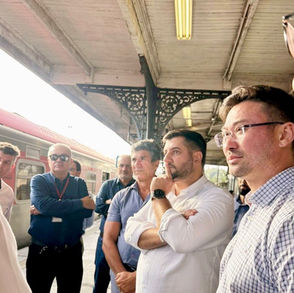 Presidente da CPTM realiza vistoria técnica na Estação de Rio Grande da Serra após reunião com o Prefeito Akira Auriani