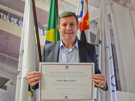 Orlando Morando é diplomado prefeito reeleito de São Bernardo do Campo.