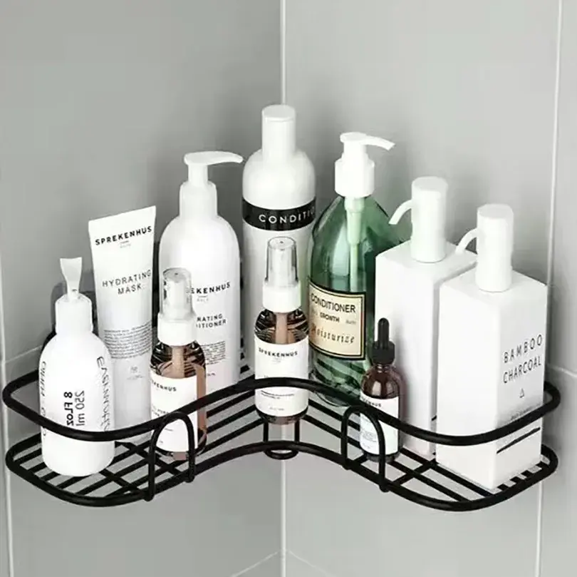 Renter-Friendly No-Drill L-Shape Shower Caddy