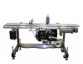 Quadrel Print and Apply Bottom Labeling System