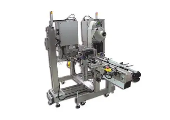 Print and Apply Front-Back Labeling System