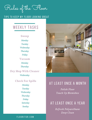 Hardwood Cleaning Checklist