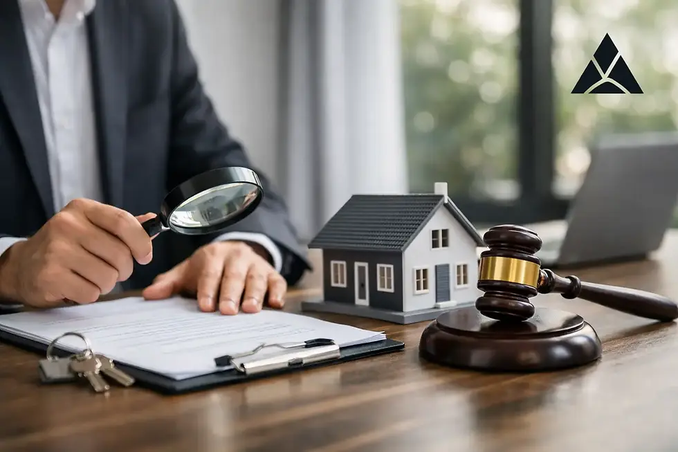 Verificação de antecedentes imobiliários segura