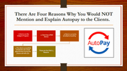 🔒 The Only 3 Reasons Not to Mention Autopay