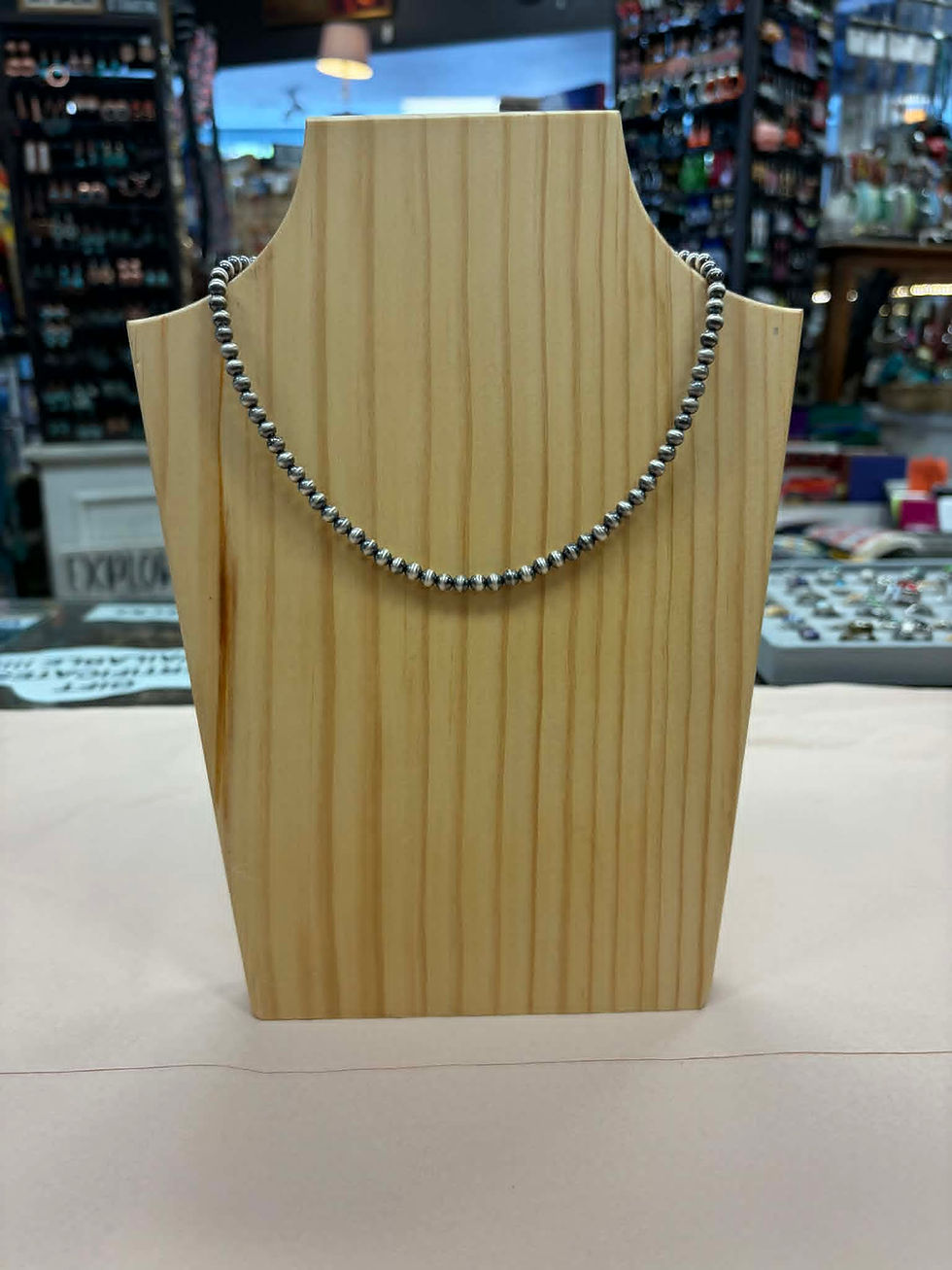 Thumbnail: Sterling Silver Navajo Pearls - 5mm 16"