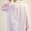 Thumbnail: Oversize Mixed Media Long Sleeve Button Up Top with Stars on Back