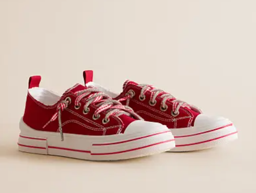 Thumbnail: Aman Red Gingham Sneaker