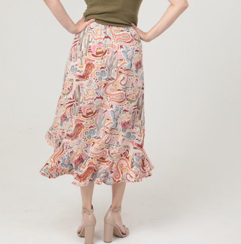 Thumbnail: Western Print Skirt