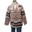 Thumbnail: Aztec Print Button Up Jacket - Red