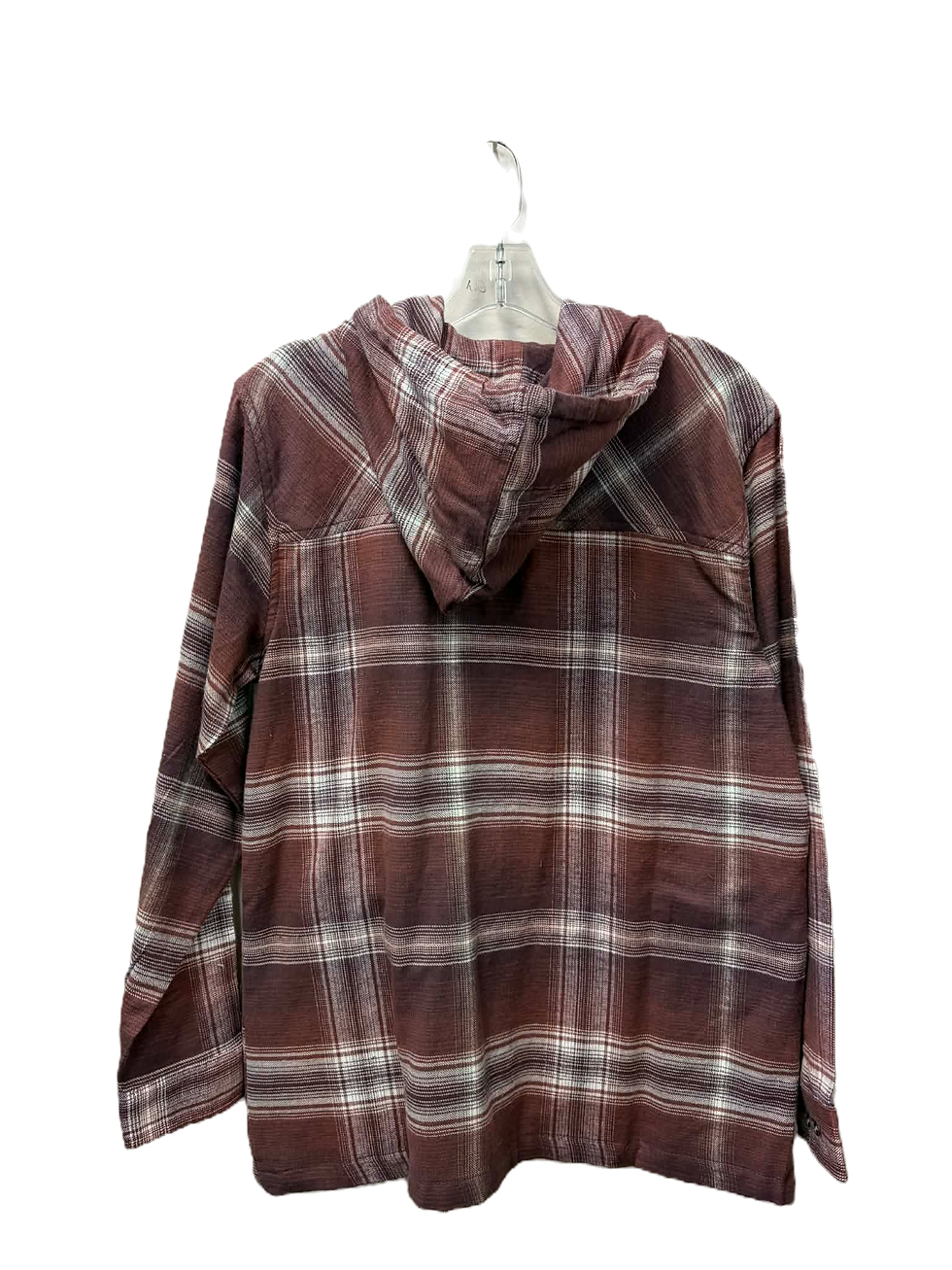 Thumbnail: Zip Flannel Hoodie - Mauve