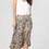 Thumbnail: Flowy Floral Skirt with Ruffled Slit