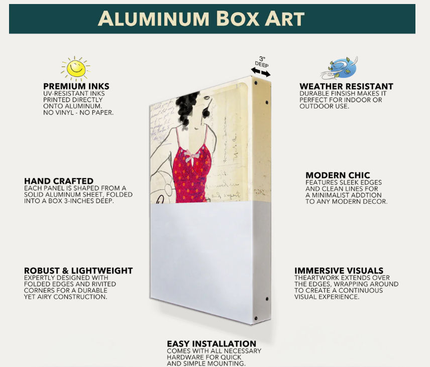 Thumbnail: "Turkey Strut" - Metal 3D Box Wall Art - Print by Ed Anderson