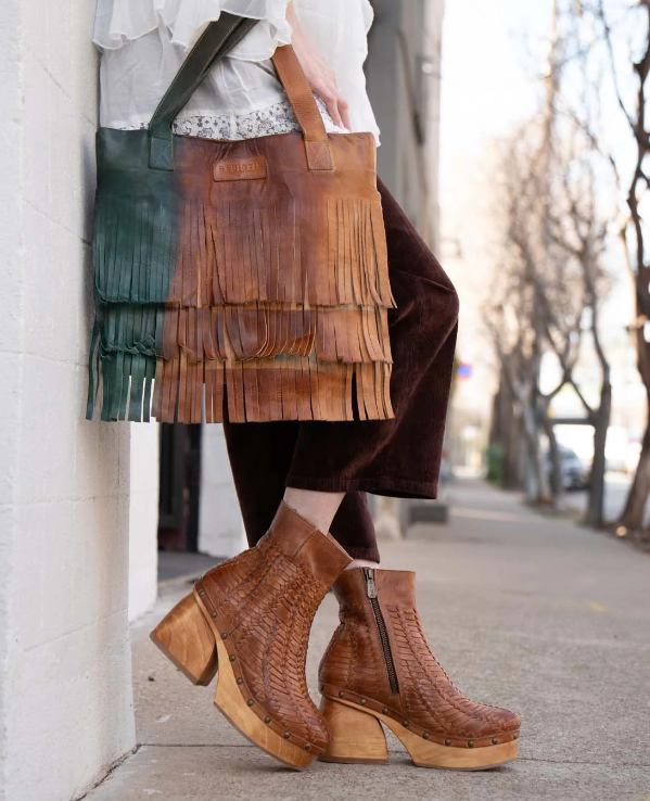 Thumbnail: Bed Stu - Rimes Fringed Leather Handbag
