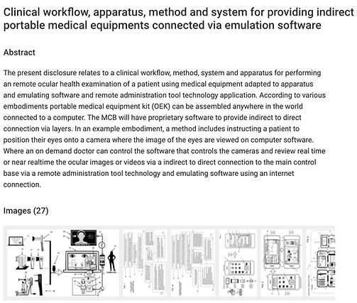 Need Eye Exam Patent Invention