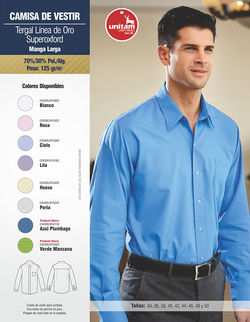 camisa de vestir linea de oro superoxford