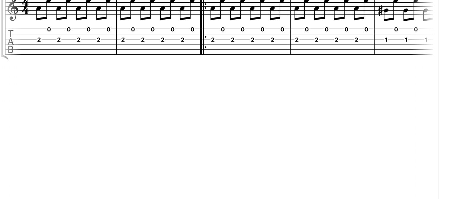 Notatie van Chasing Cars