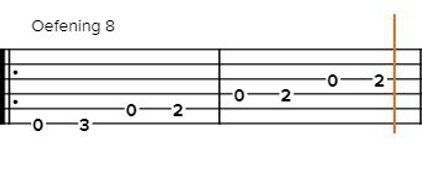 Gitaar tabs lezen oefeningen