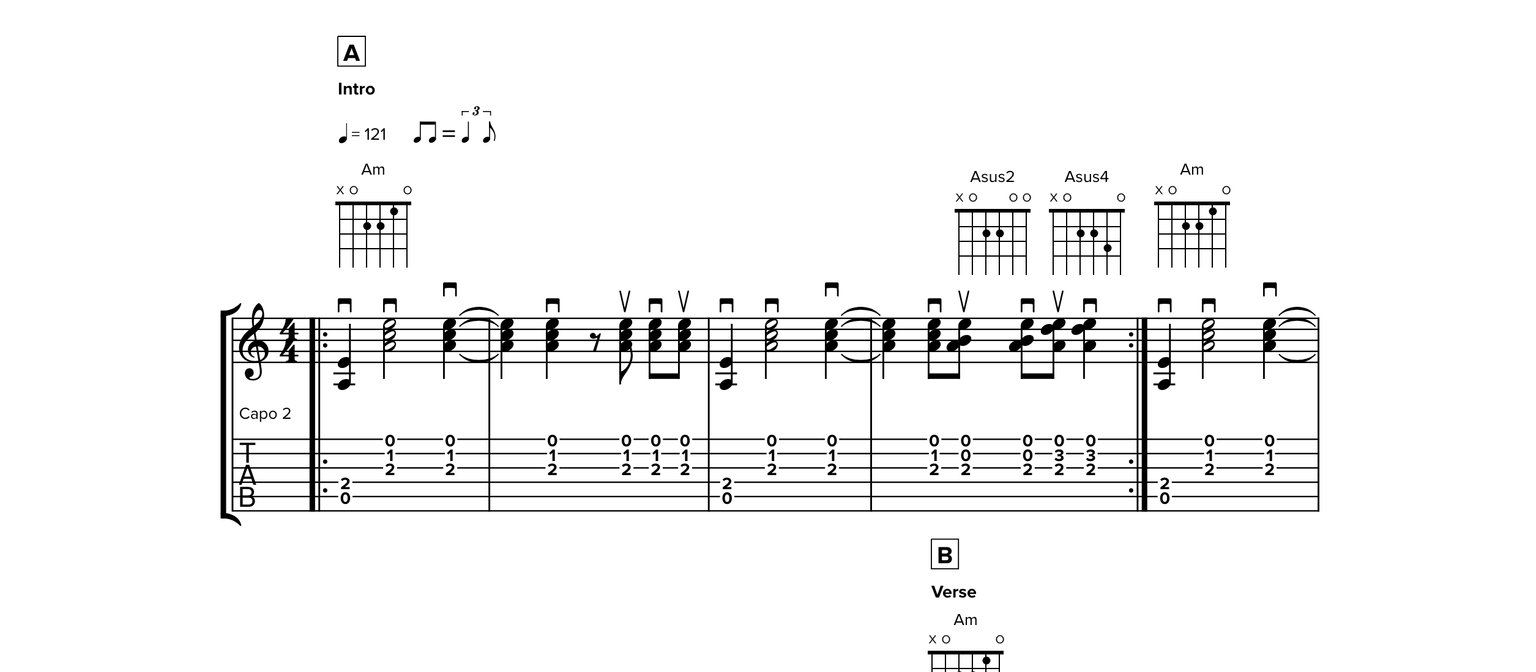 Notatie van Exit Music (For A Film)
