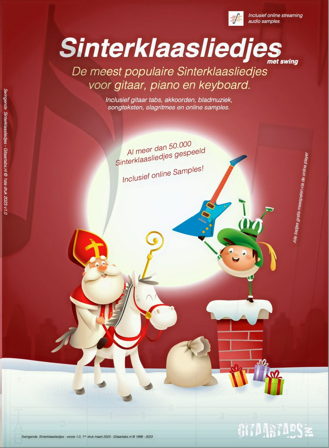 Sinterklaasliedjes boek gitaar voorpagina