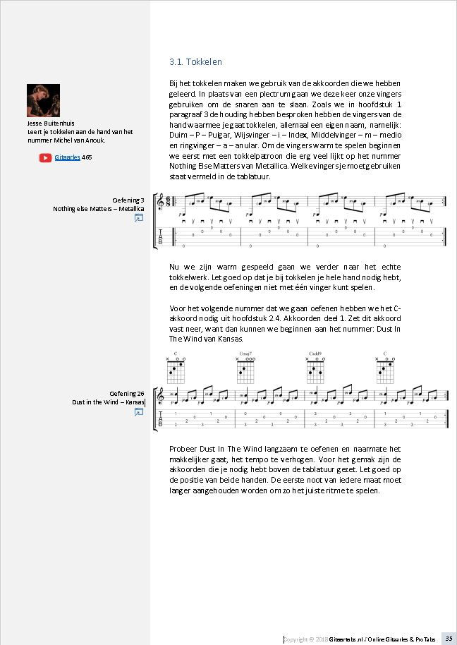 Thumbnail: Stap voor Stap gitaarles boek beginners eerste oefeningen
