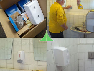 Neuerung im Sanitärgebäude