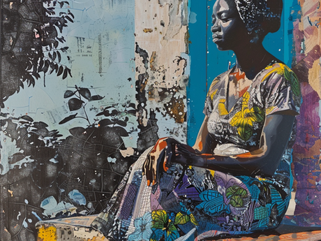Babacar Sow: L'Artiste qui Sublime la Personnalité et la Culture Africaine à travers le Collage