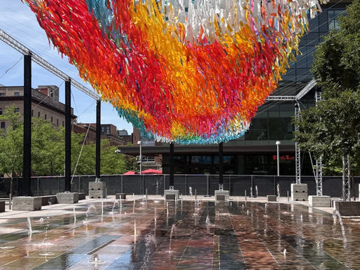 “Skynets Over Downtown,” a Major Aerial Art Installation, Begins to Take Shape Downtown Denver