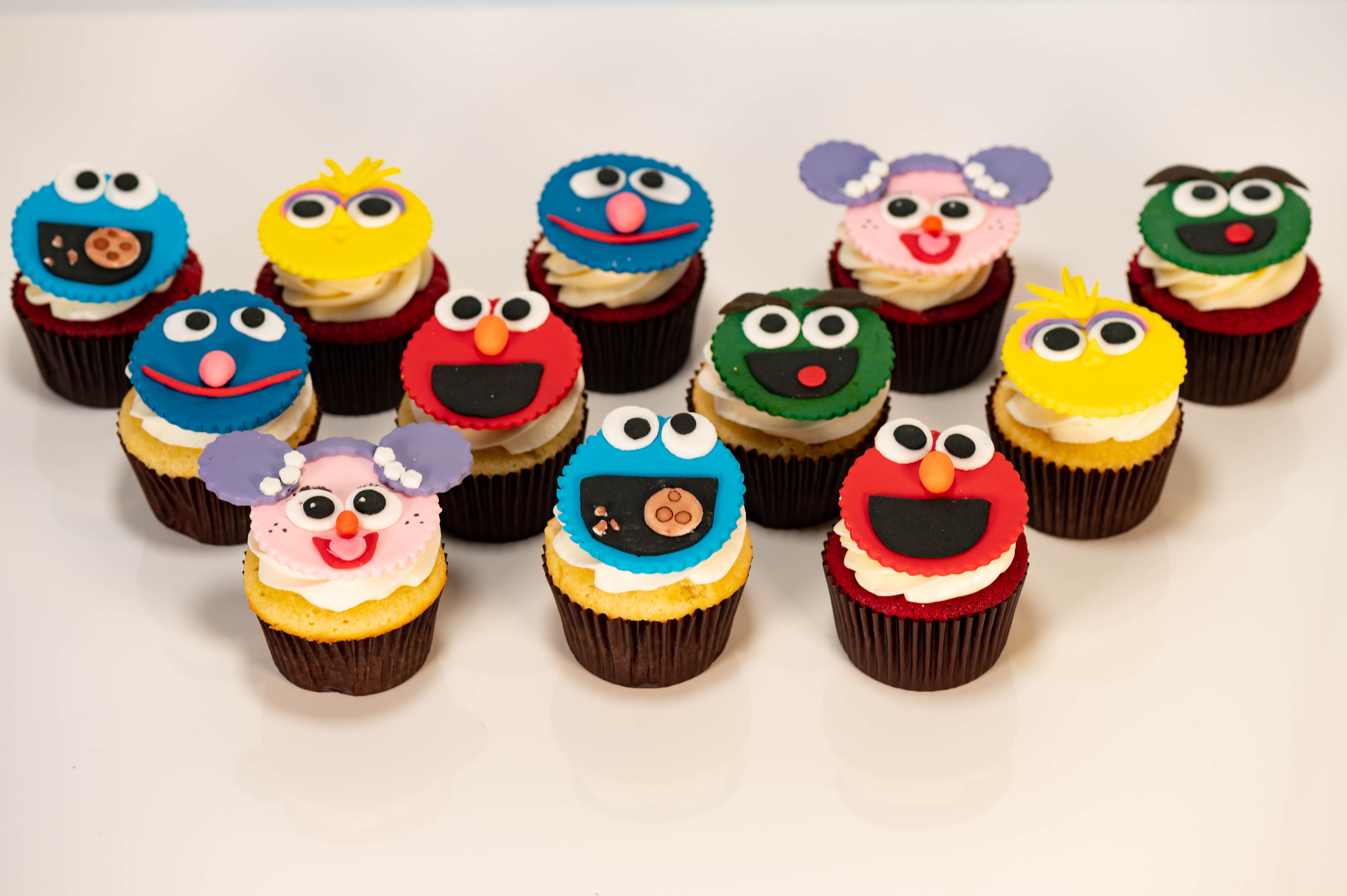 Sesame Street Cupcakes - 1 dozen