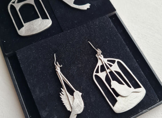 For The Caged Bird Sings of Freedom Earrings 5.jpg