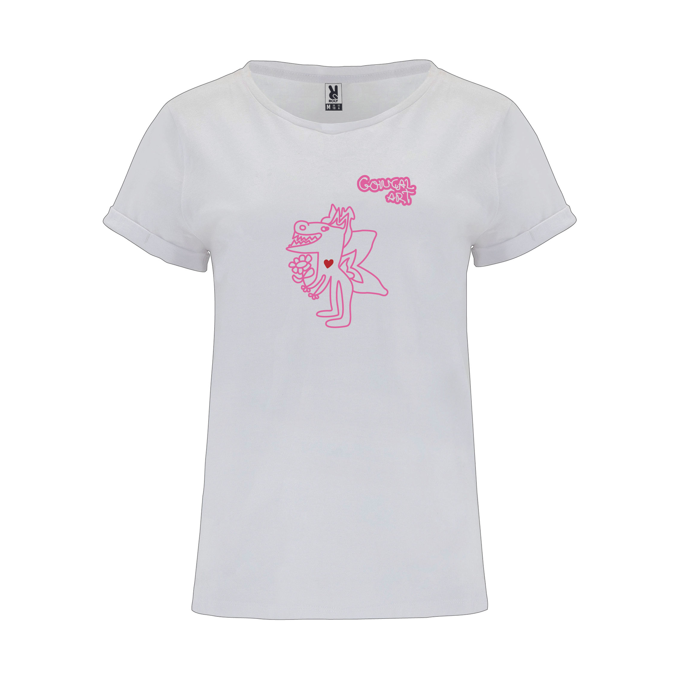 Drac Camiseta de manga corta para mujer ROLY 6643 CIES Blano