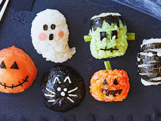 HALLOWEEN - Spooky sushi balls