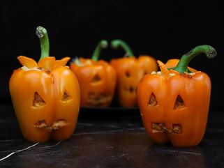 HALLOWEEN - Halloween stuffed peppers