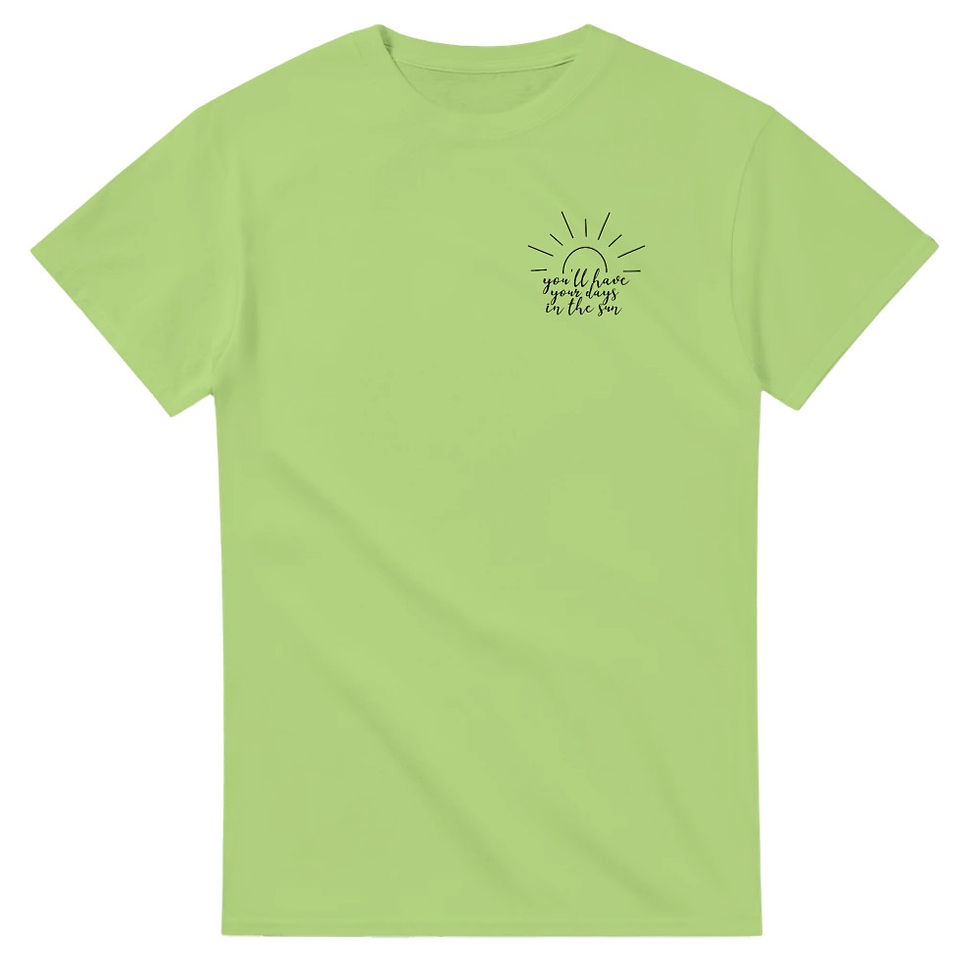 Thumbnail: Fanmade Niall Horan Science t-shirt inspired by The Show album, featuring lyric ‘You’ll have your days in the sun,