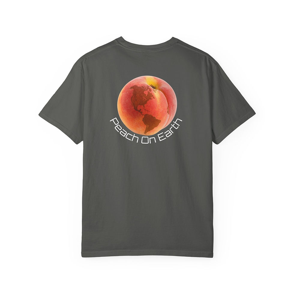 Thumbnail: GusGrowsIt.com "Peach On Earth" Unisex T-Shirt Out Of This World Comfort!