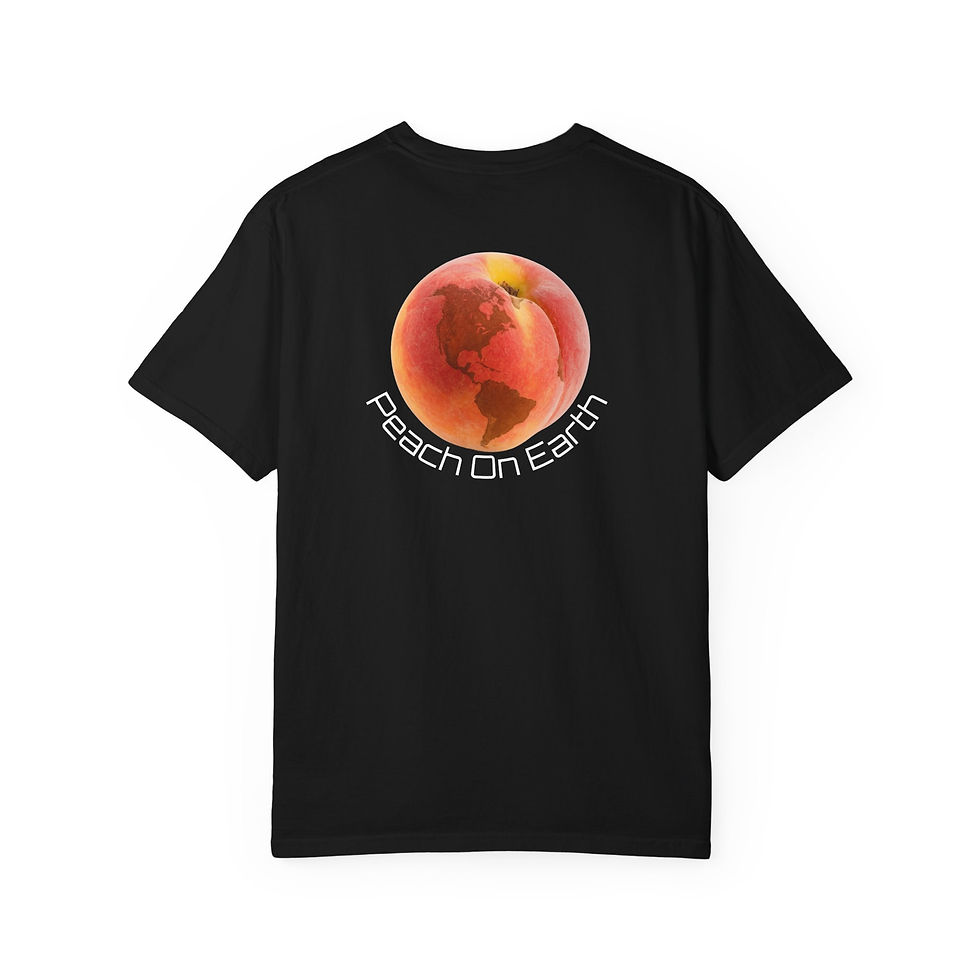 Thumbnail: GusGrowsIt.com "Peach On Earth" Unisex T-Shirt Out Of This World Comfort!