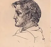 "Before they were famous but after a rapid courtship, Sylvia Plath and Ted Hughes embarked upon a honeymoon in France and Spain ... Now a series of drawings Plath made on their travels, of her handsome new husband and of the market stalls and fishing boats of Benidorm, have emerged from an attic and will go on display at a fair in New York later this week."