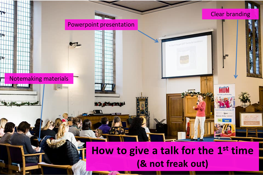 Important things to have when giving a talk about your business