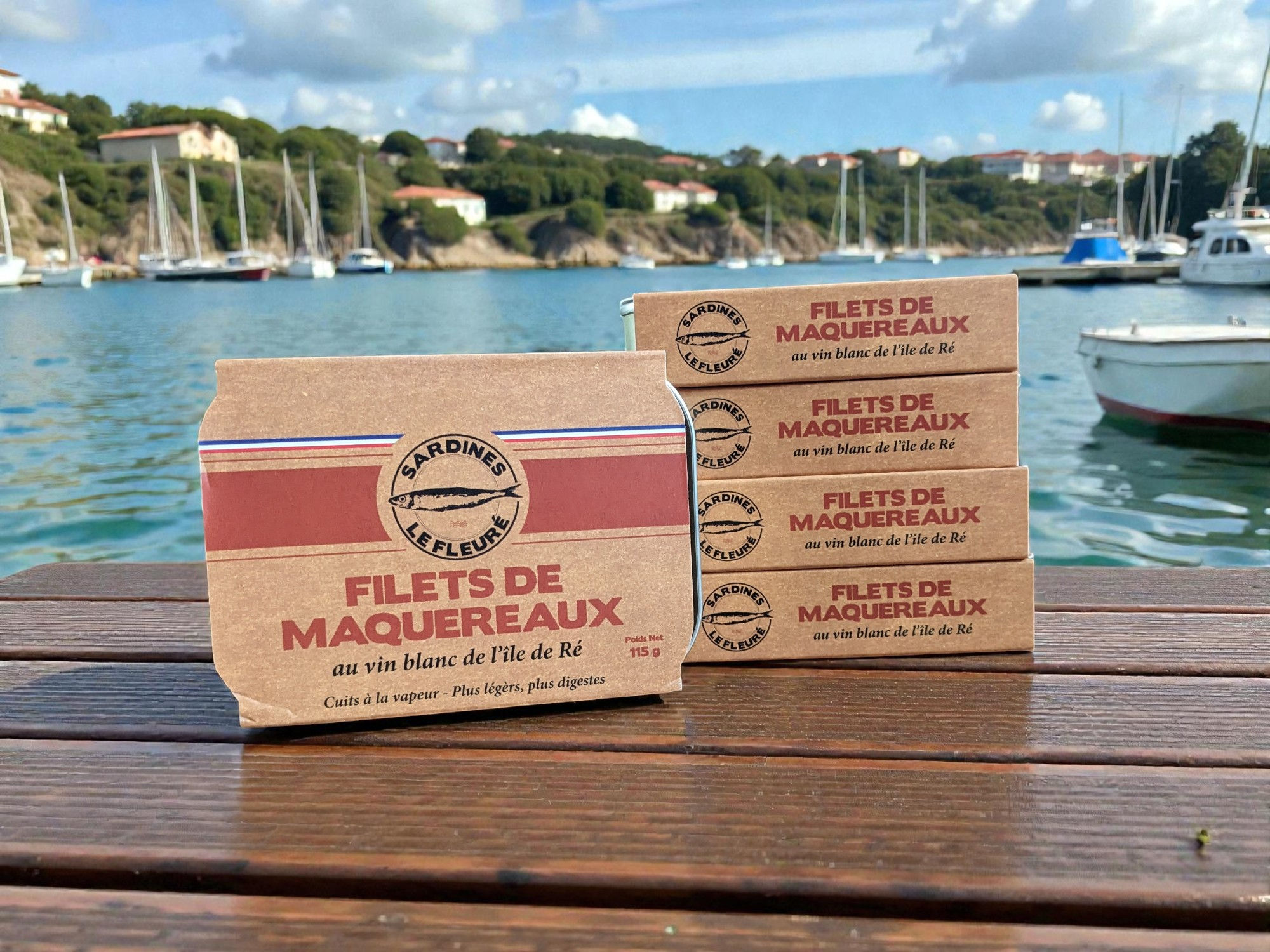 Filets de Maquereaux en Boite au Vin Blanc de l'île de Ré