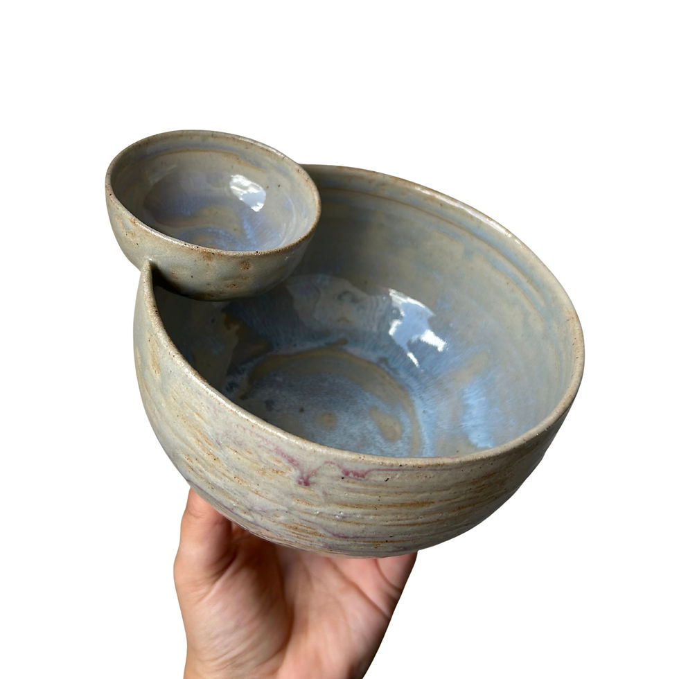 Blue Hues Chip n' Dip Bowl