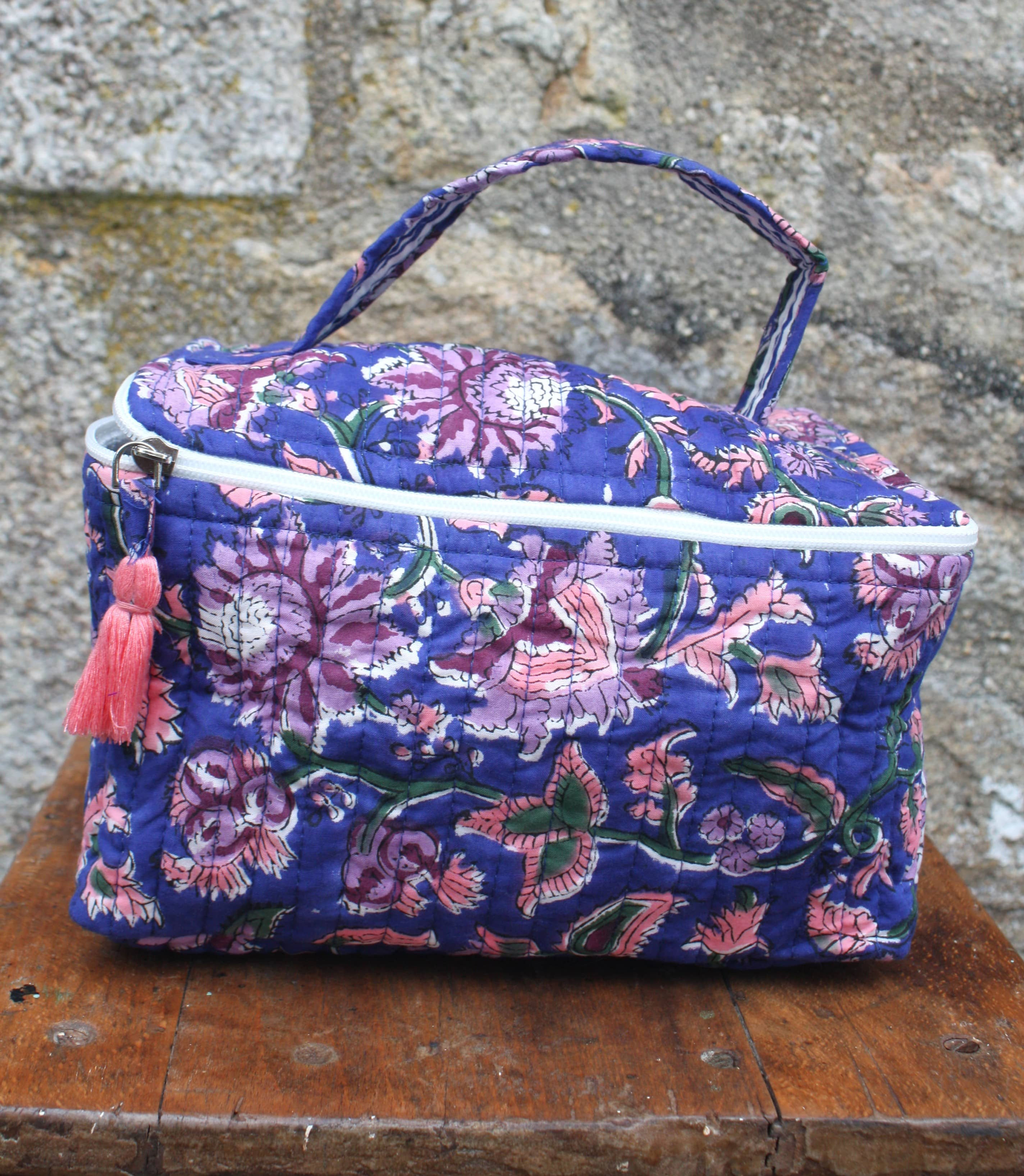 trousse vanity matelassée Shiraz outremer